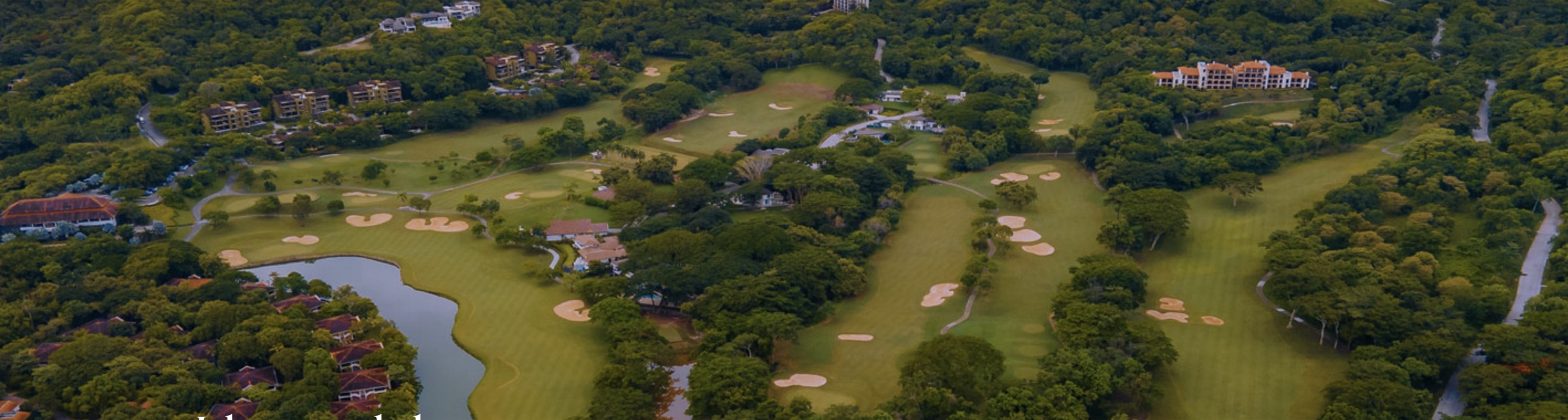 Aerial view of Reserva Conchal golf course
